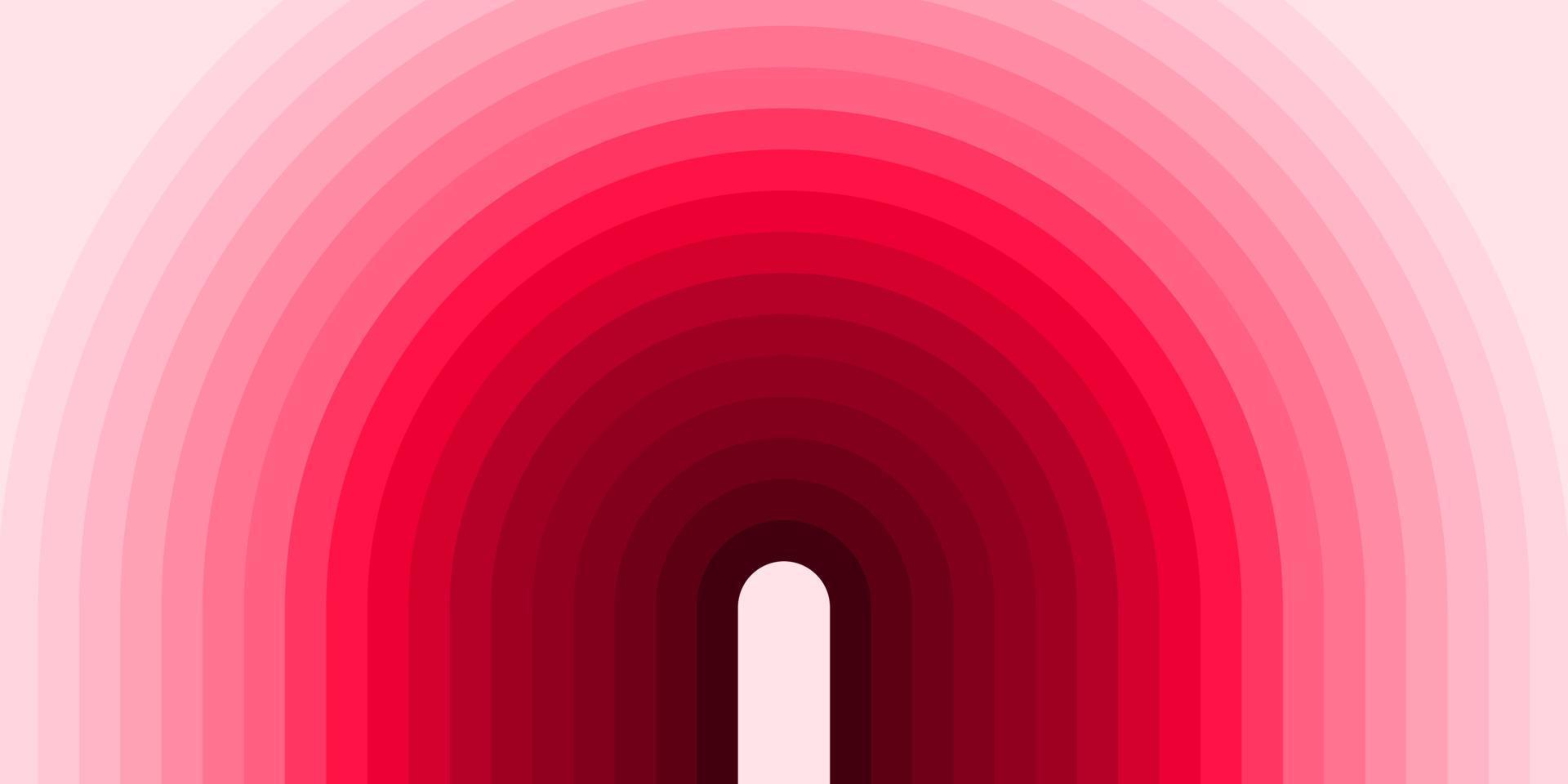 Fondo abstracto de curva diagonal rosa colorido. diseño de línea de tonos mínimos. vector