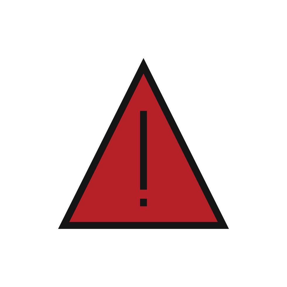 Warning line icon isolated on white background. Black flat thin icon on modern outline style. Linear symbol and editable stroke. Simple and pixel perfect stroke vector illustration.