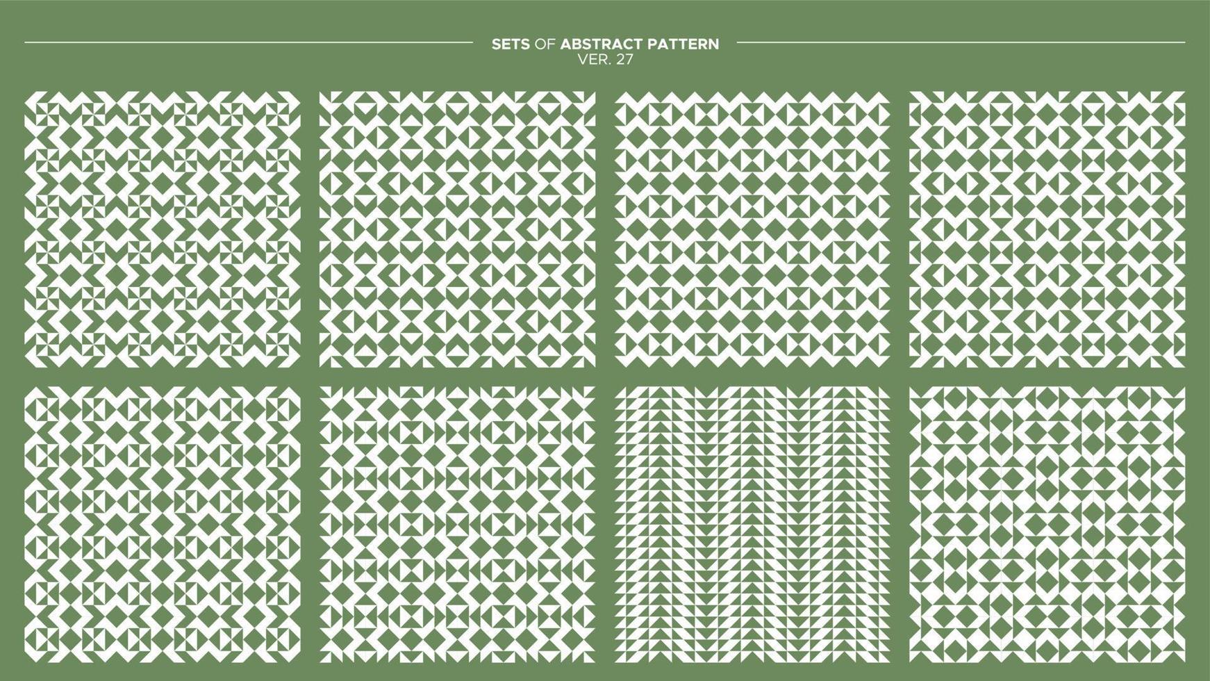 Set of geometric pattern design. Modern abstract line pattern template. vector