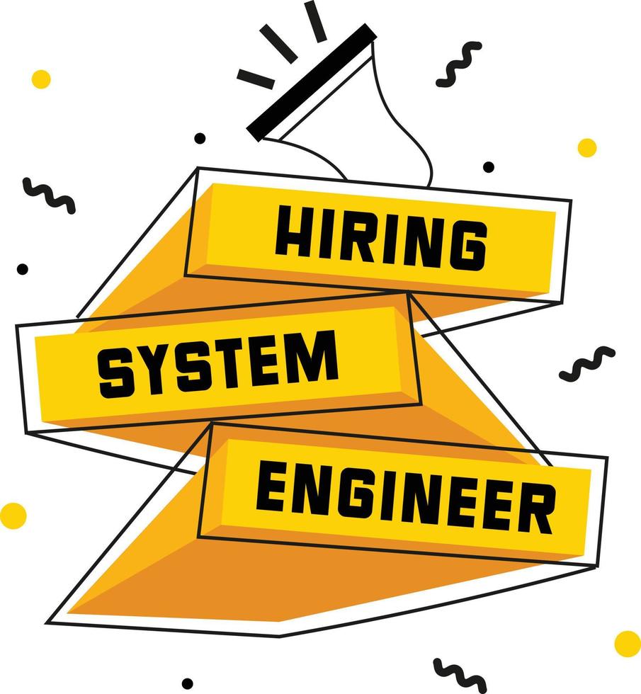 System Engineer Hiring Post Graphic 19549559 Vector Art at Vecteezy