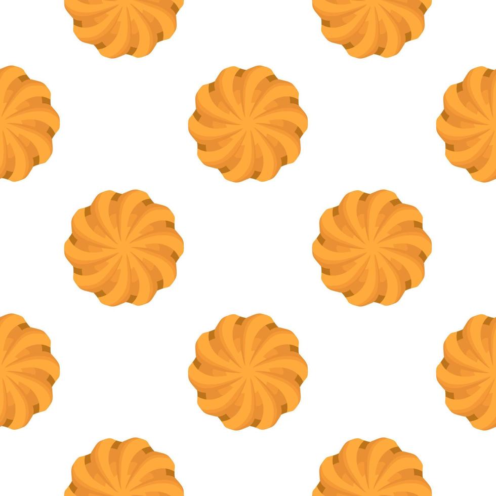 Pattern homemade cookie different taste in pastry biscuit vector