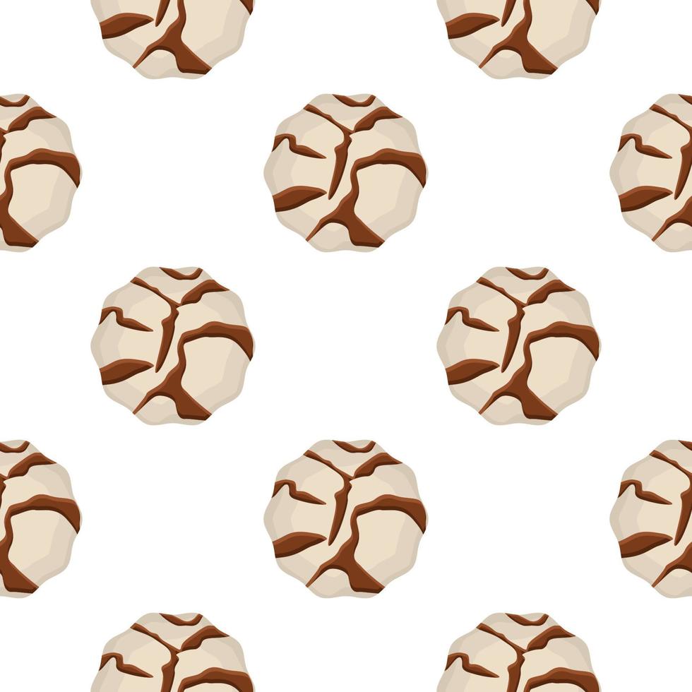 Pattern homemade cookie different taste in pastry biscuit vector