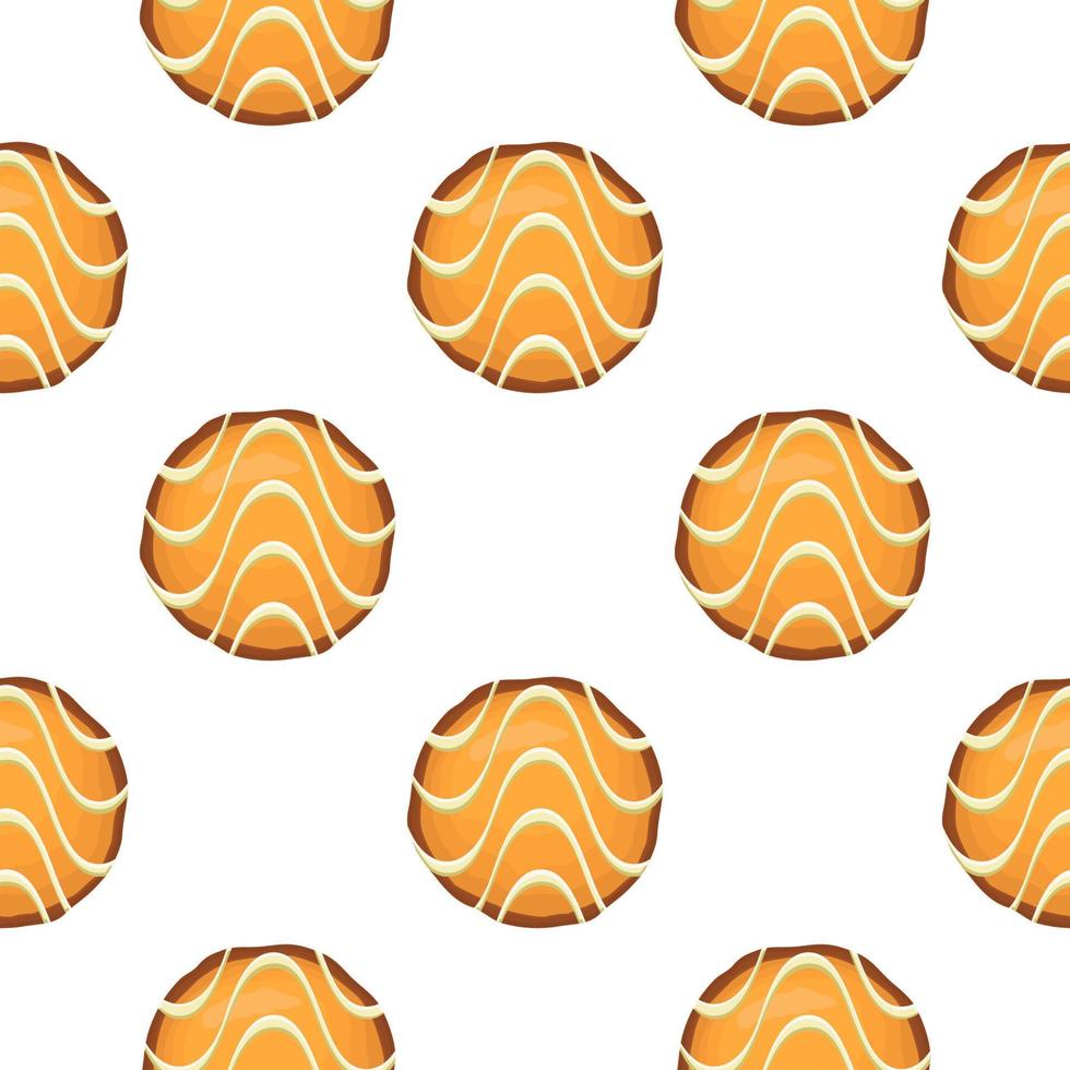 Pattern homemade cookie different taste in pastry biscuit vector