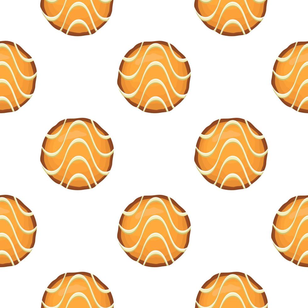 patrón de galletas caseras de diferentes sabores en galletas de pastelería vector