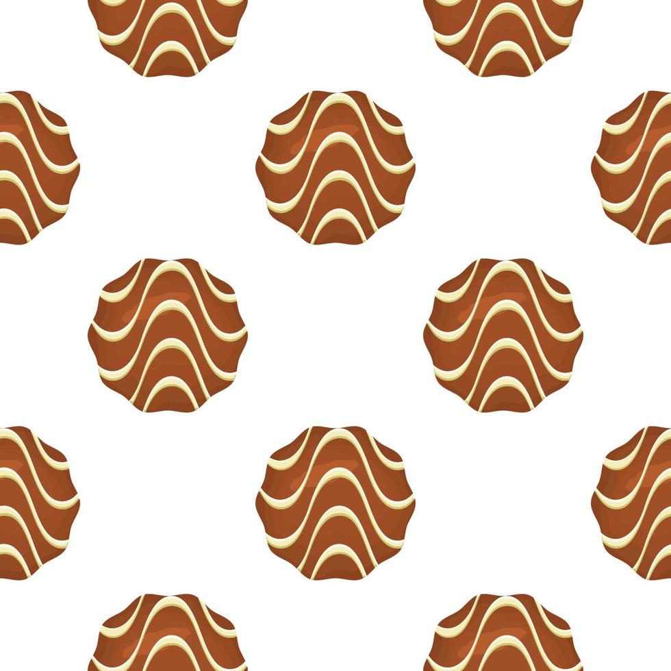 Pattern homemade cookie different taste in pastry biscuit vector