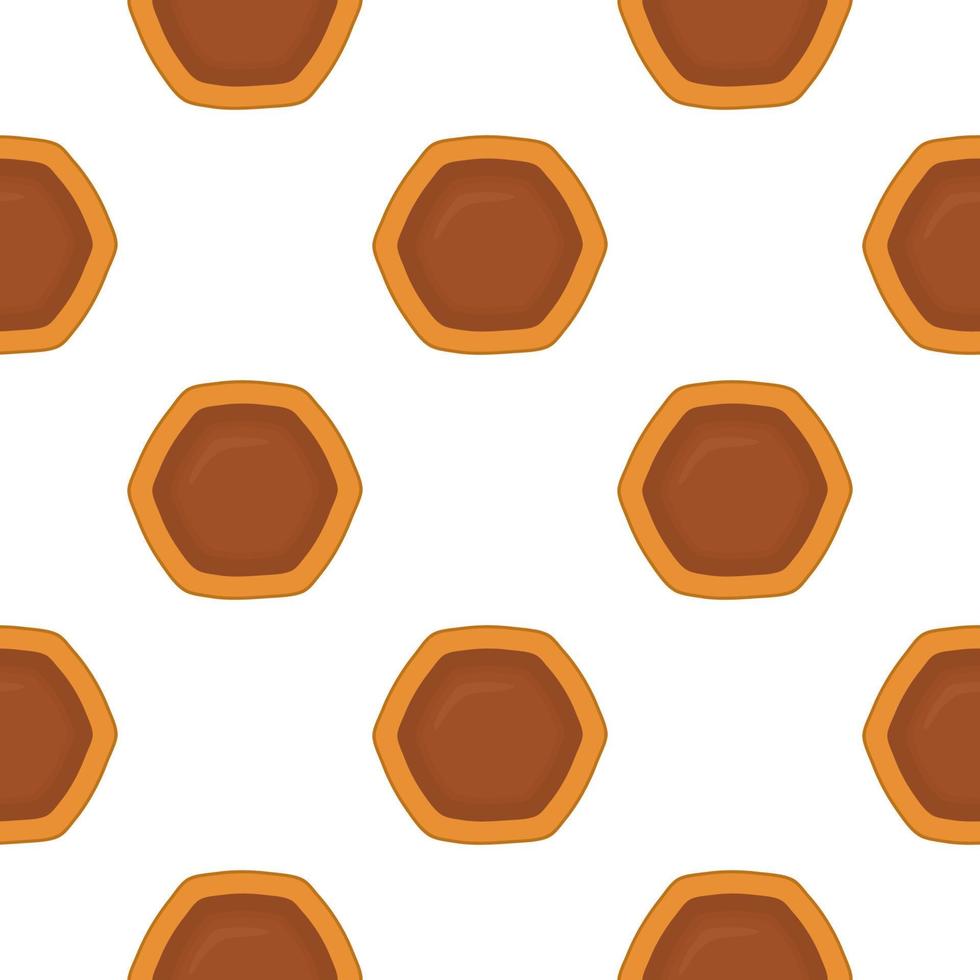 Pattern homemade cookie different taste in pastry biscuit vector