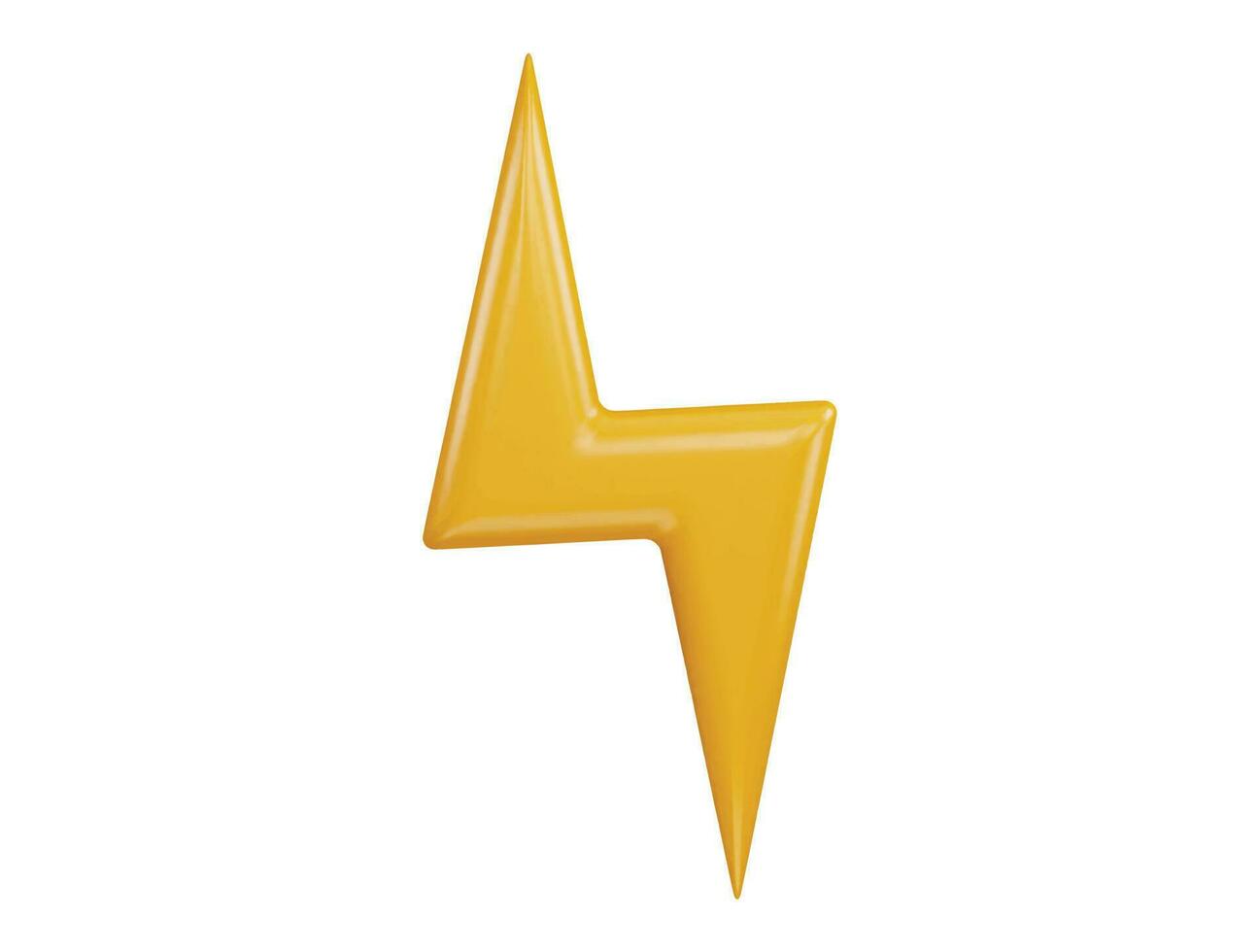 3d rendering Electricity 3d vector icon illustration