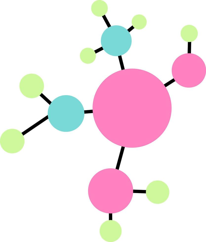 Chemical element structure. vector