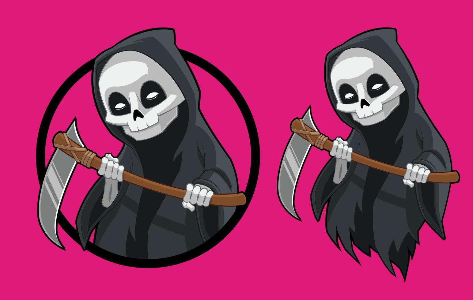Cute Grim Reaper vector