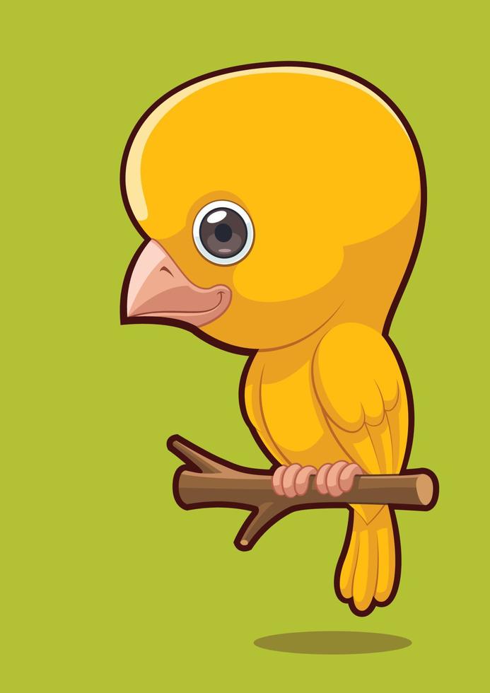 Cute Canary Bird vector