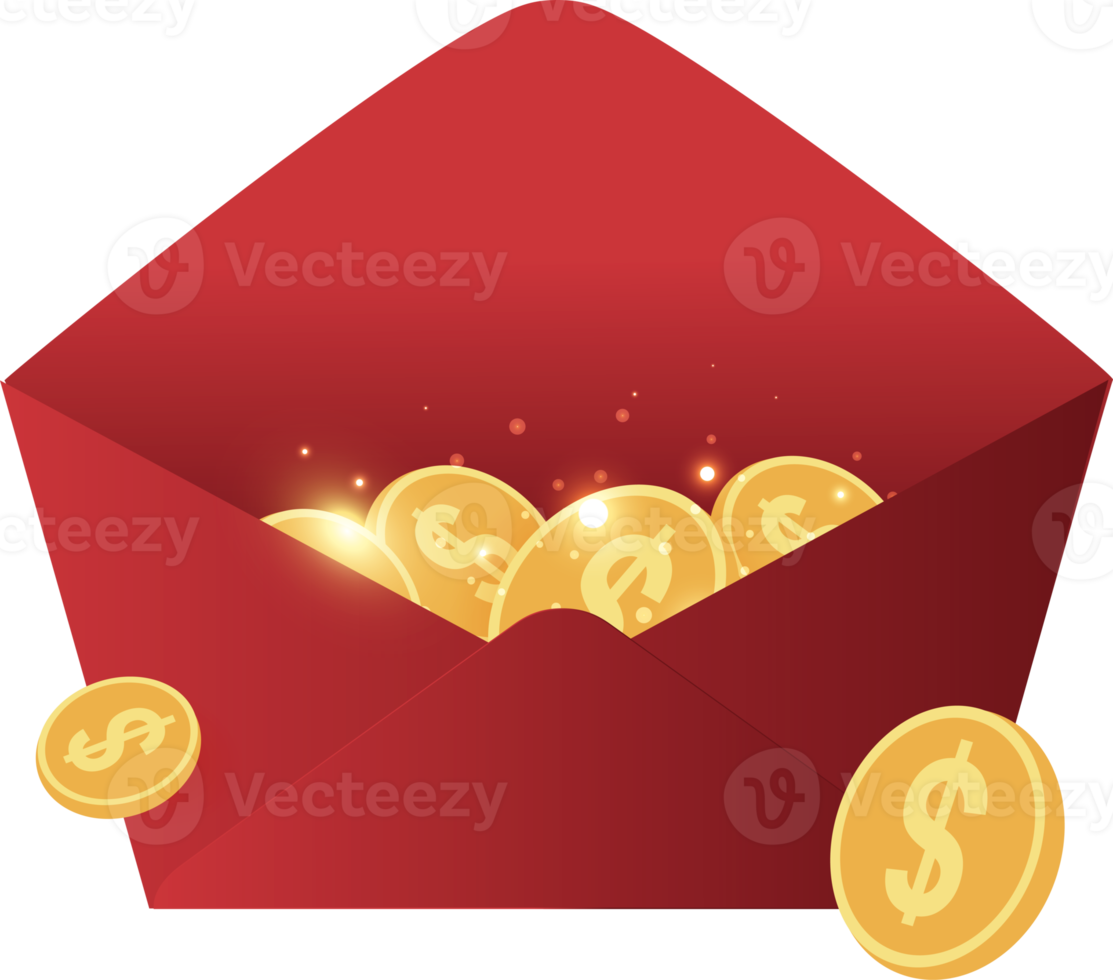 Money and envelope Illustration png