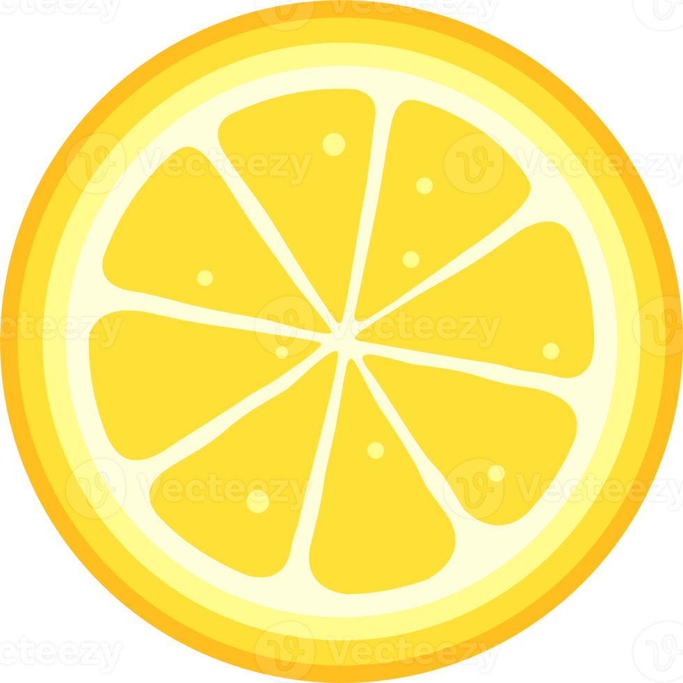 conception d'illustration de fruits citron frais png