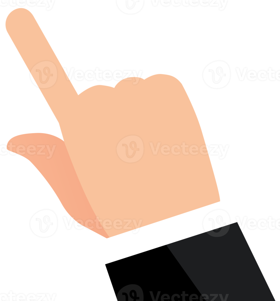 Businessman touching mobile phone.hands pointing index finger, touch screen interaction png