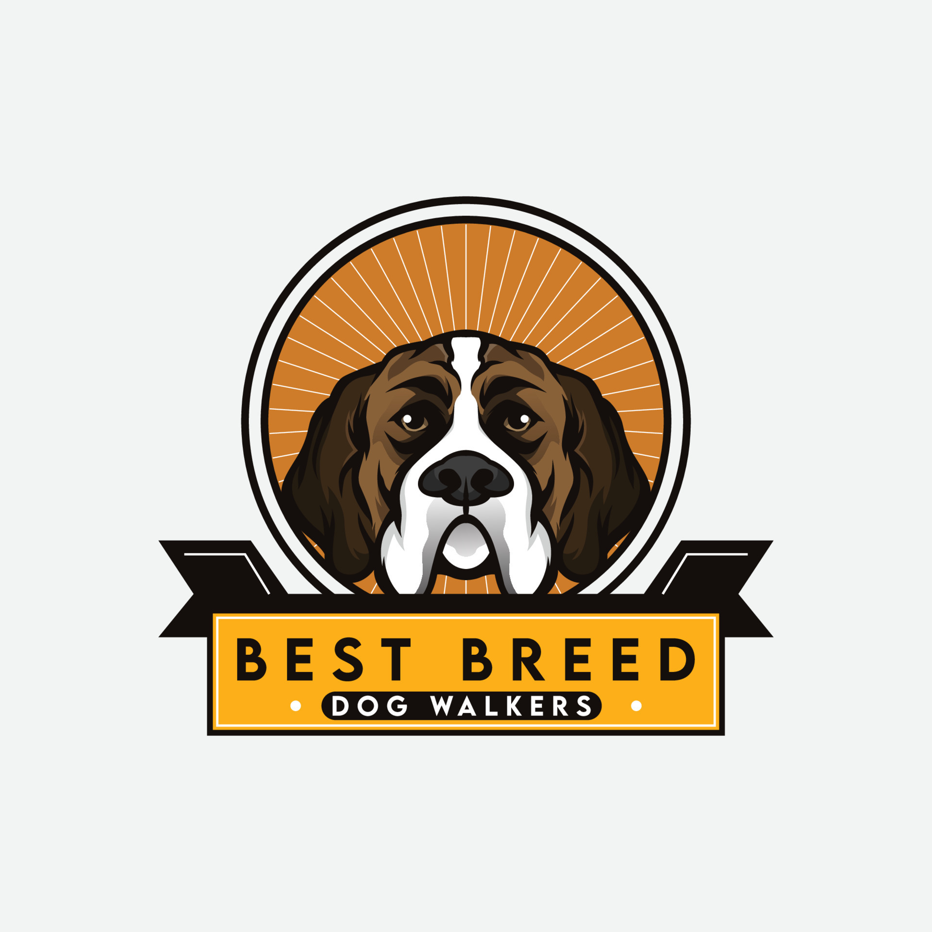 Best Breed Dog Logo Vintage Good Quality And Business Logo Design 
