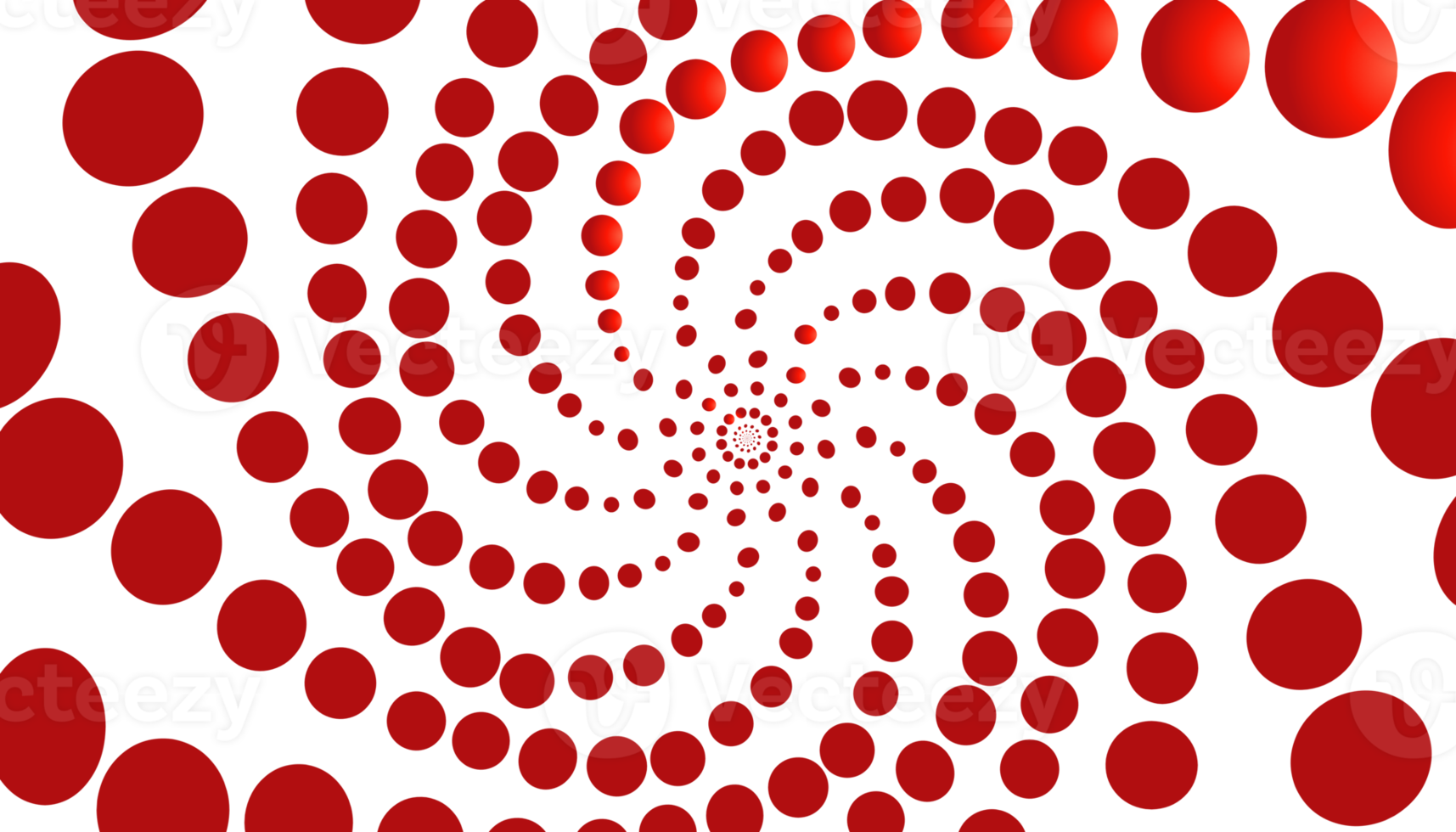 Abstract background with red spiral balls png