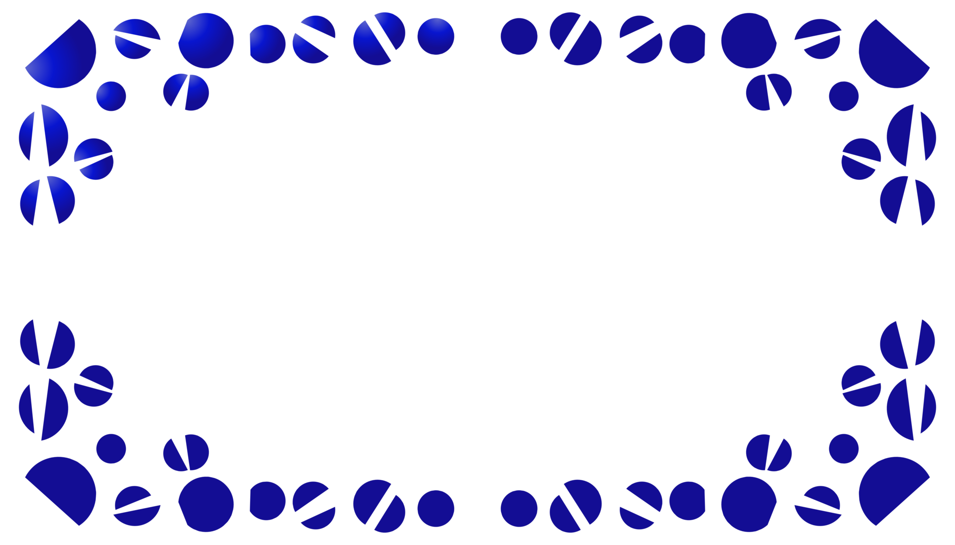 Abstract background with gradient blue frame 19550565 PNG