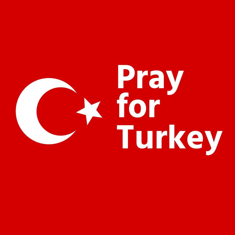 prayer for turkey earthquake in turkey vector