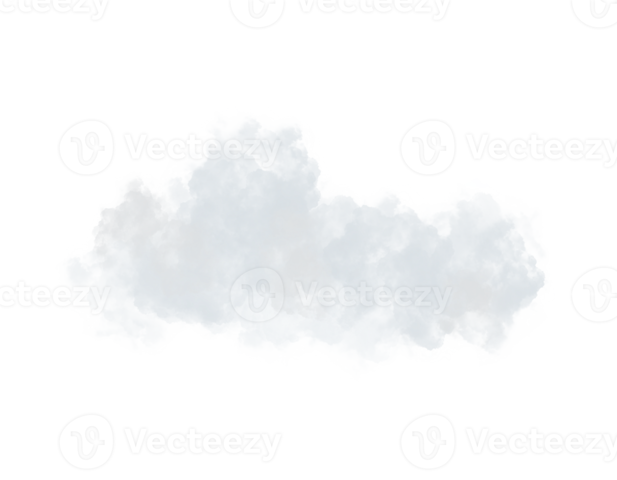 ensemble d'explosion de nuages et de fumée sur fond de transparence png