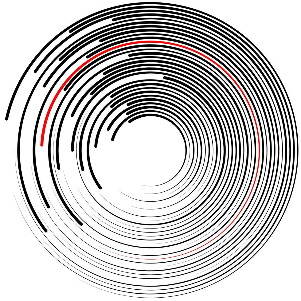 Abstract background with lines. Circles with place for your text on a white background. vector