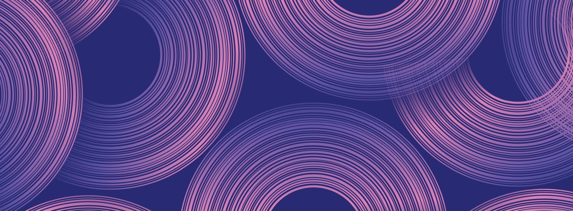 Trendy geometric background with abstract circles shapes. Banner design. Futuristic dynamic pattern design. Vector illustration