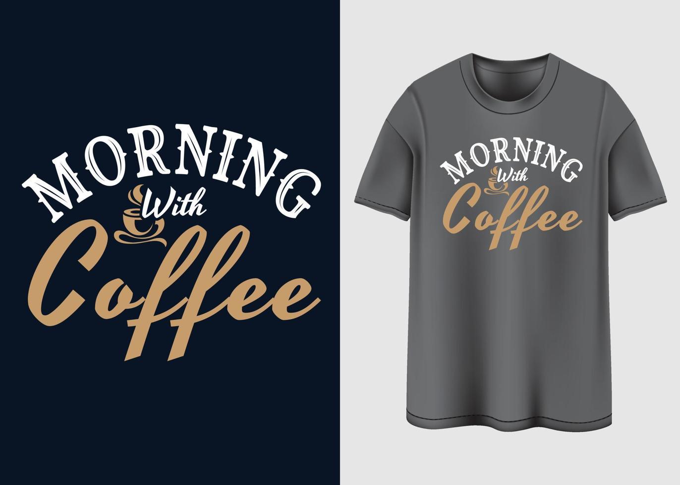 diseño de camiseta de café vector