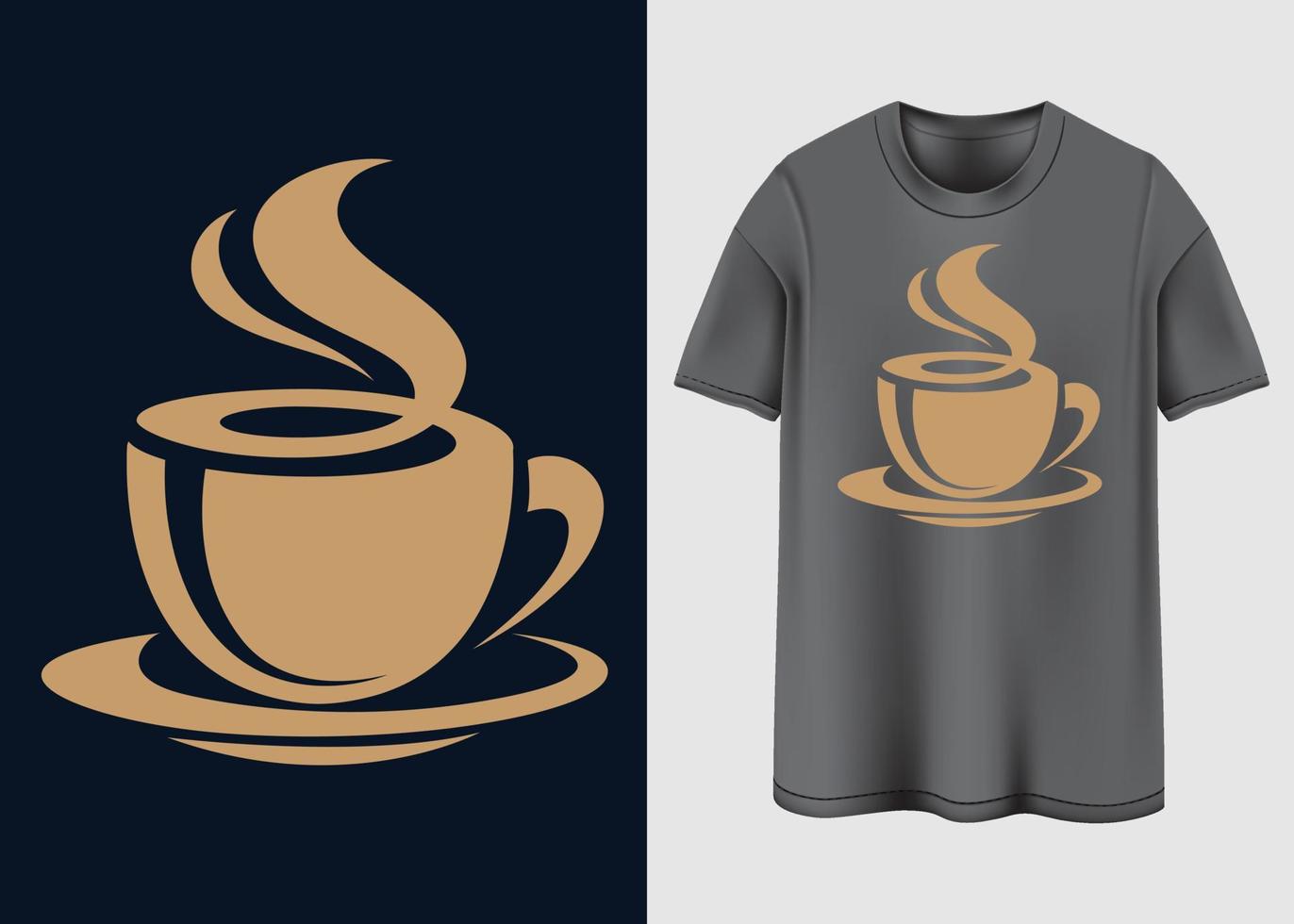 Coffee T-shirt design vector