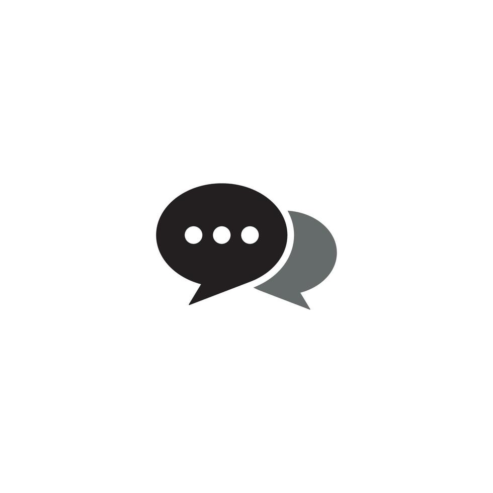 Chat Bubble logo or icon design vector
