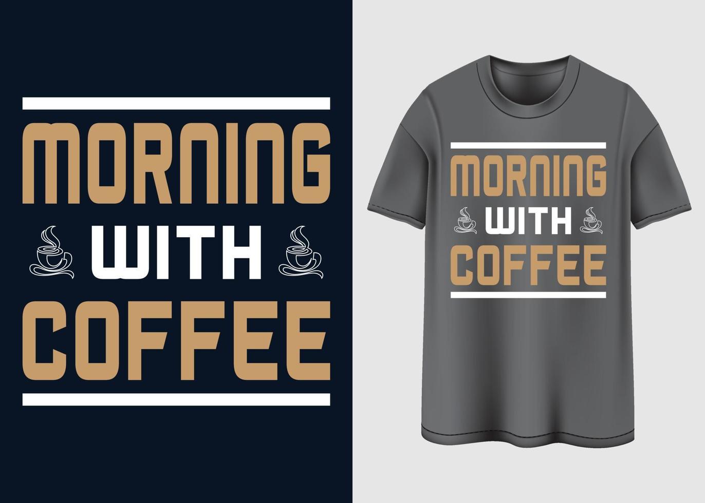 diseño de camiseta de café vector