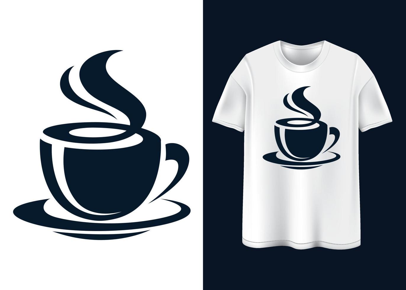 diseño de camiseta de café vector