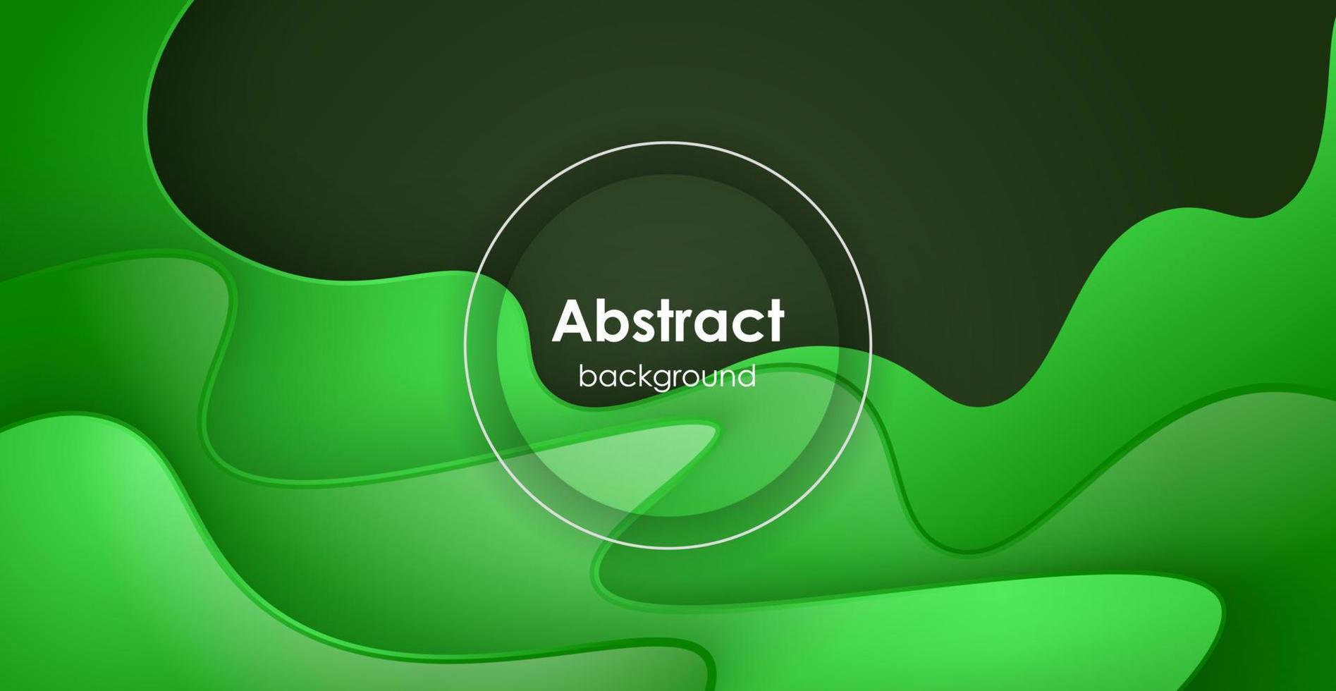 modern abstract dynamic green color with wavy shape overlap layers background. eps10 vector