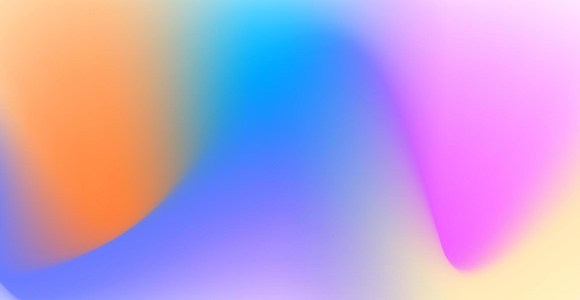 fondo de textura ondulada de malla holográfica abstracta de colores rosa, azul y naranja. eps10 vector