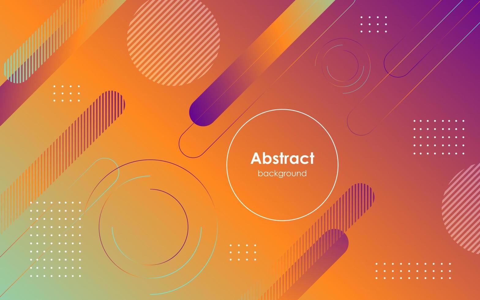 minimal abstract purple orange gradient with geometric shape landing page background. eps10 vector