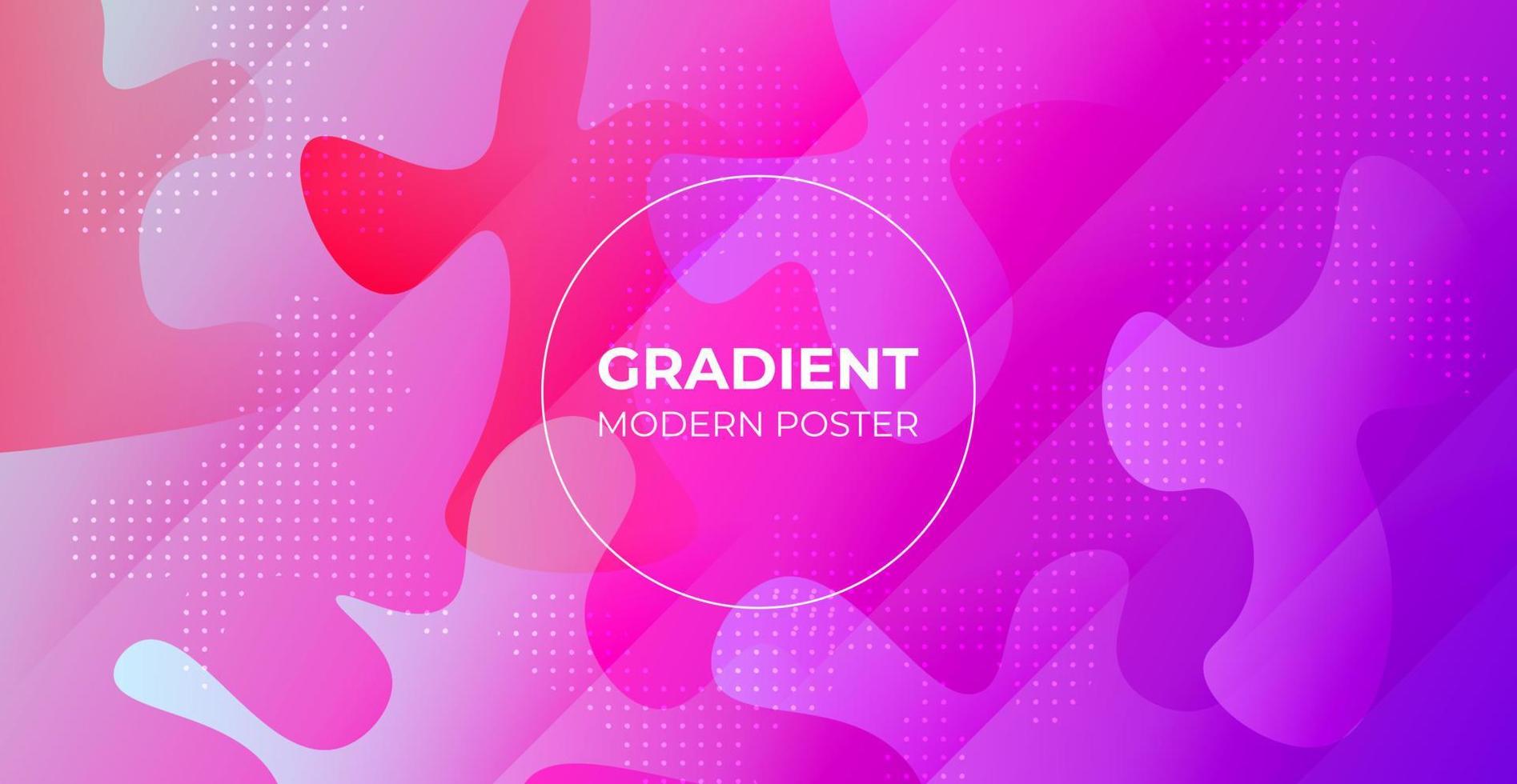 minimal abstract colorful purple pink liquid color gradient, fluid shape geometric with dots background. eps10 vector