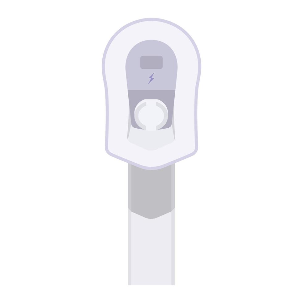 Electric Vehicle Charging Station Flat Illustration. Clean Icon Design Element on Isolated White Background vector