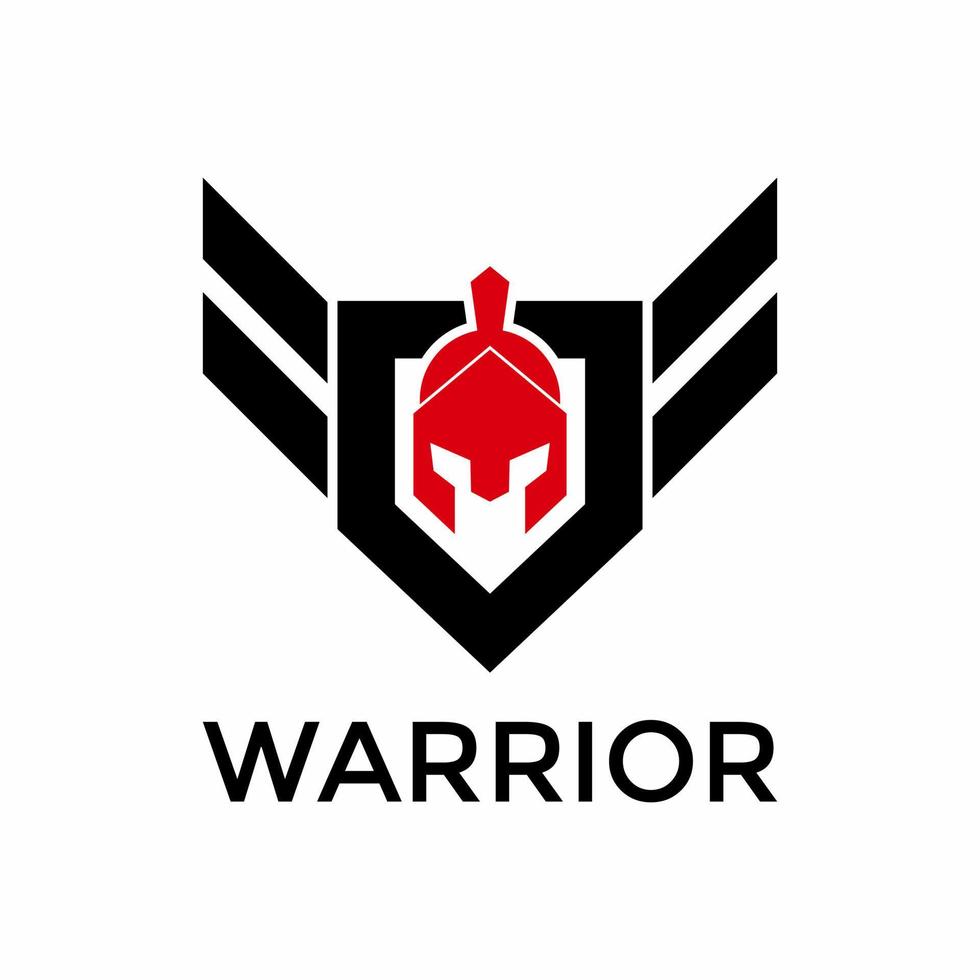 Warrior Logo. Modern warrior logo design template vector