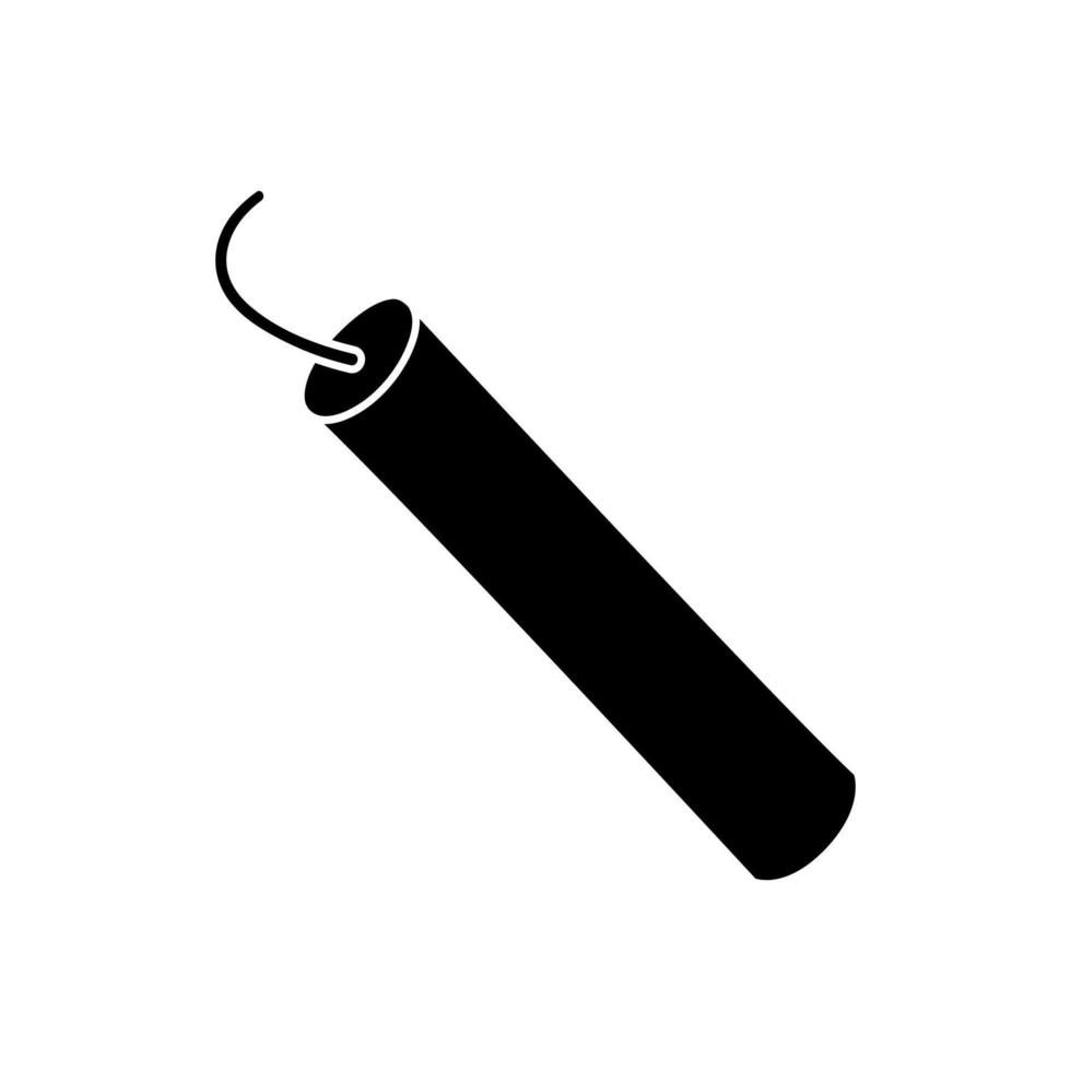vector de icono de dinamita. signo de ilustración de bomba. símbolo de explosivos. logotipo de explosión.