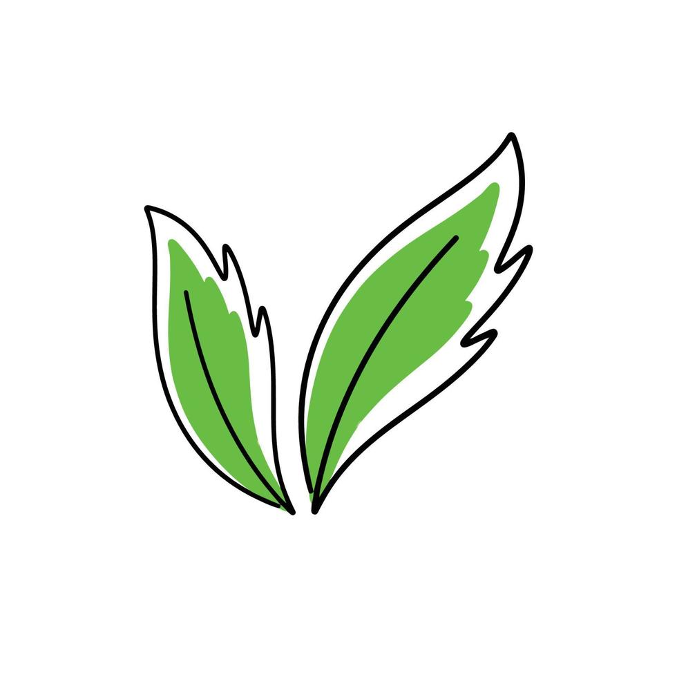 hoja ecología naturaleza elemento vector iconos