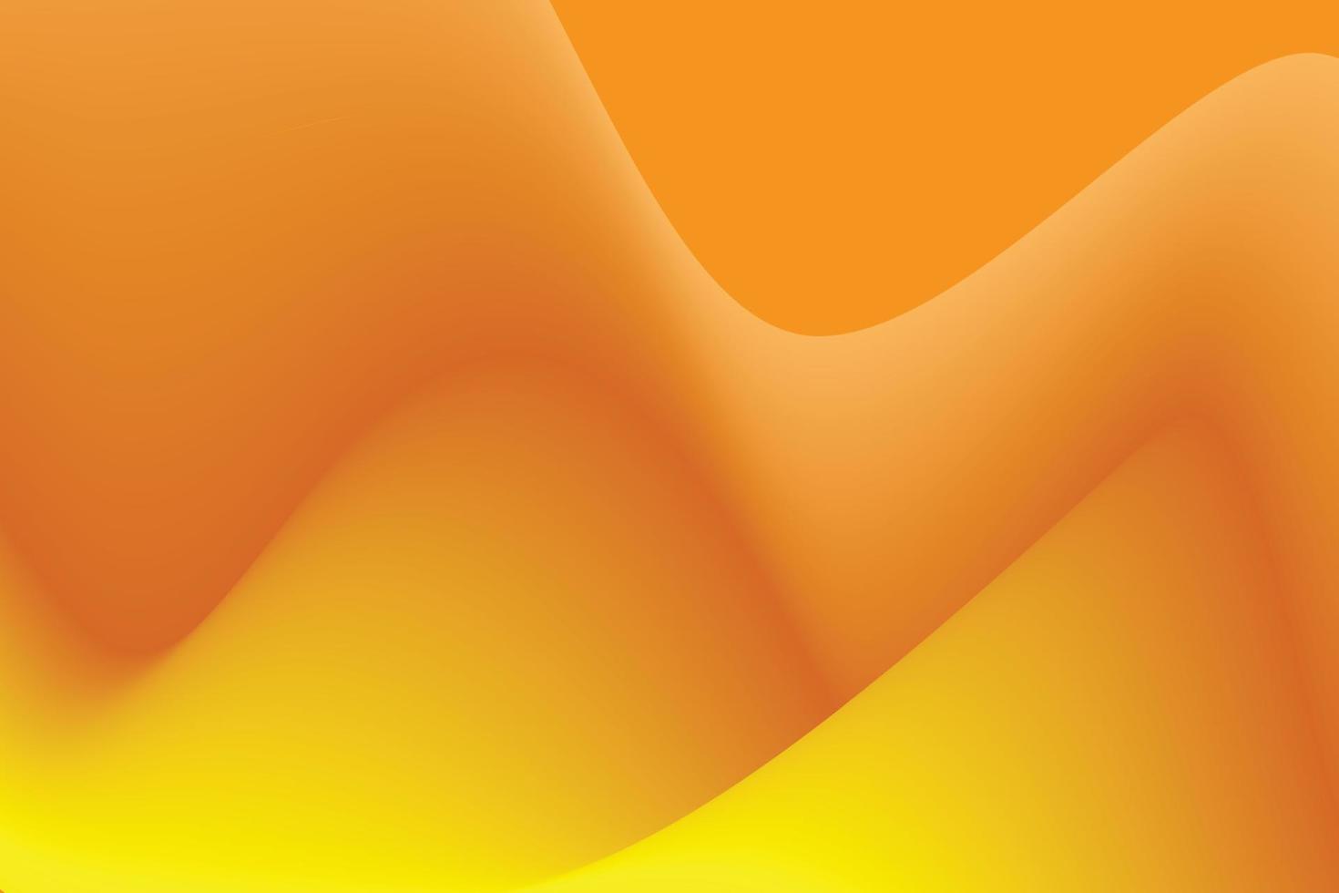 yellow wave abstract background, fluid gradient background, suitable for landing page and computer desktop background. 3d vector