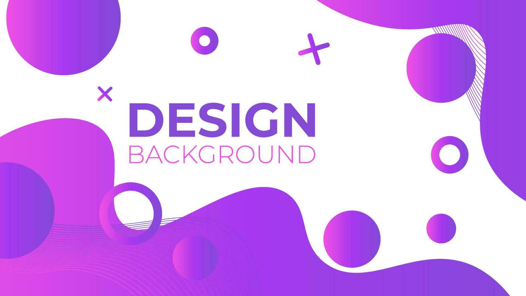 Colorful template banner with gradient color. Design with liquid form. vector