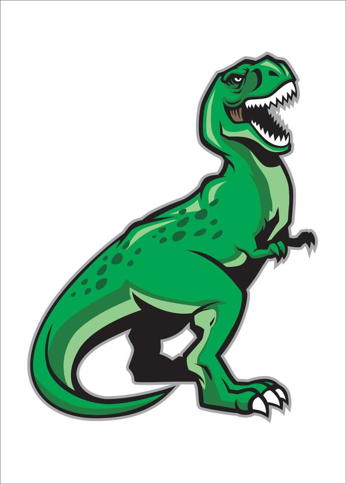 mascota dinosaurio trex vector