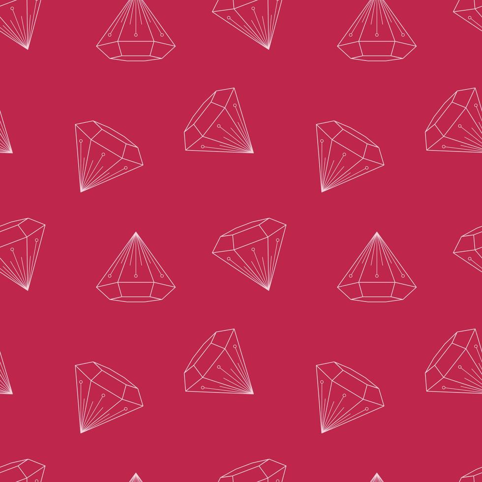 seamless pattern from diamonds. Vector illustration. Magenta. Endless texture.