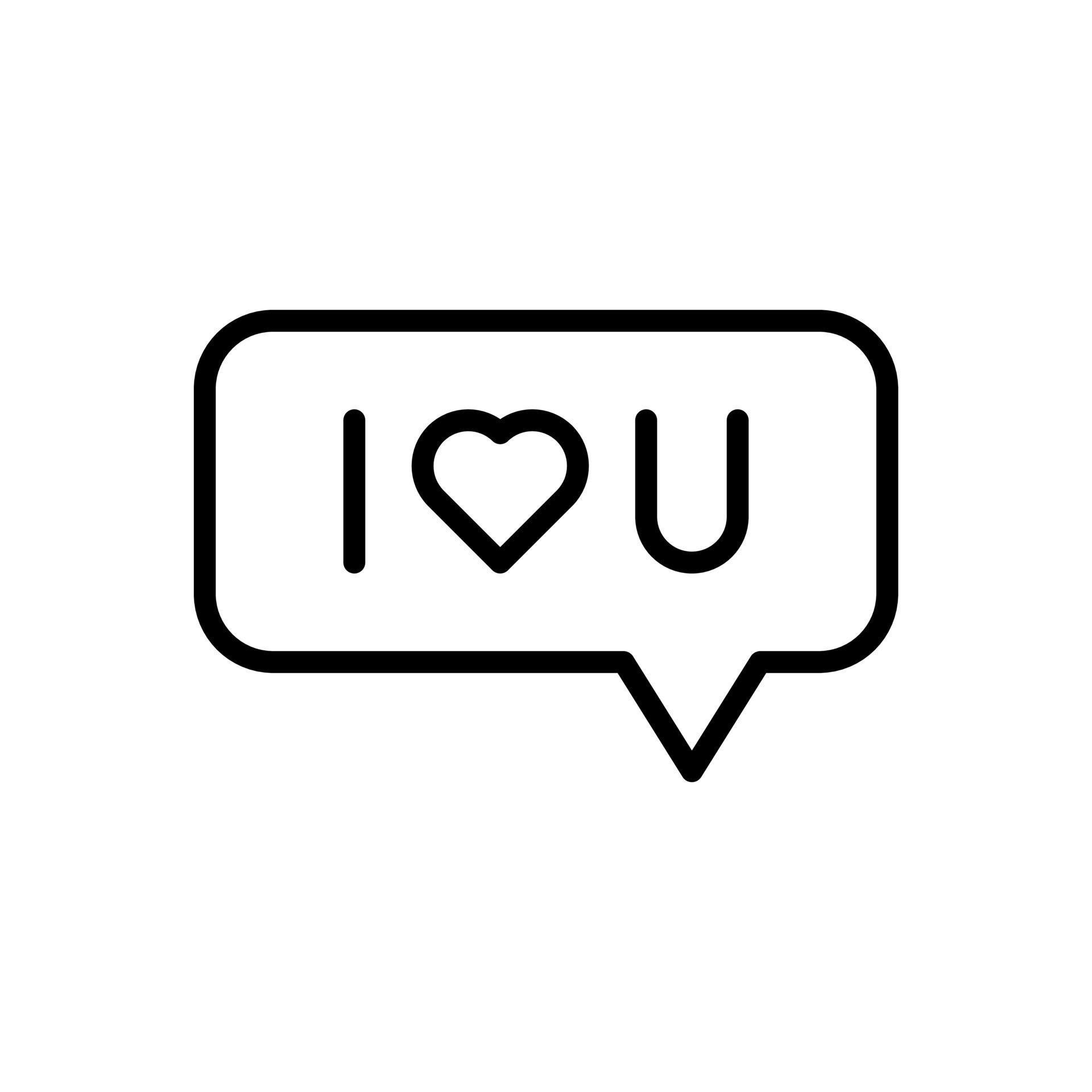 I Love You Message With Heart Symbol I Love U In Speech Bubble Icon In i-love-you-message-with-heart-symbol-i-love-u-in-speech-bubble-icon-in