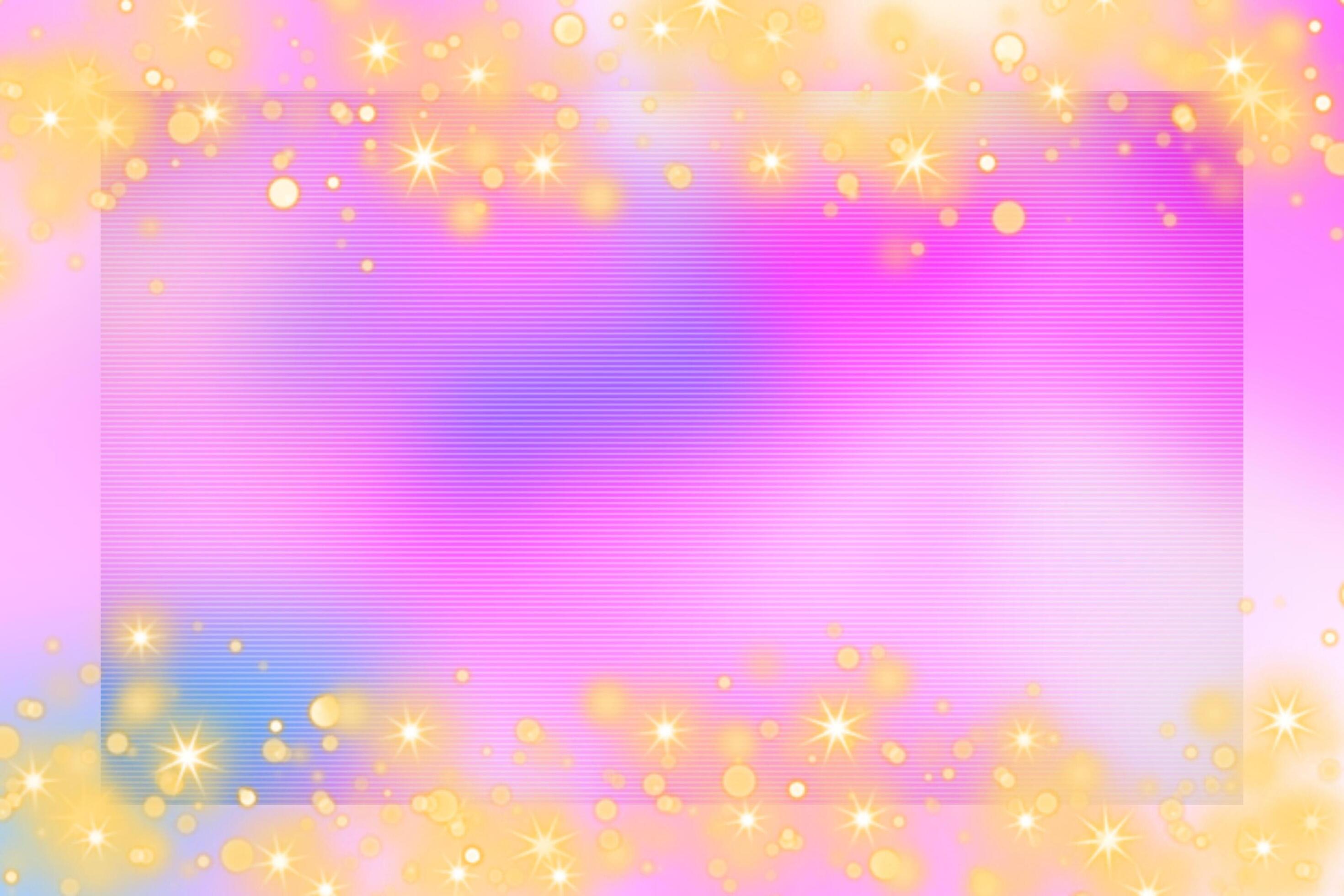 Colorful gradient background with colorful frame and bokeh or orange
