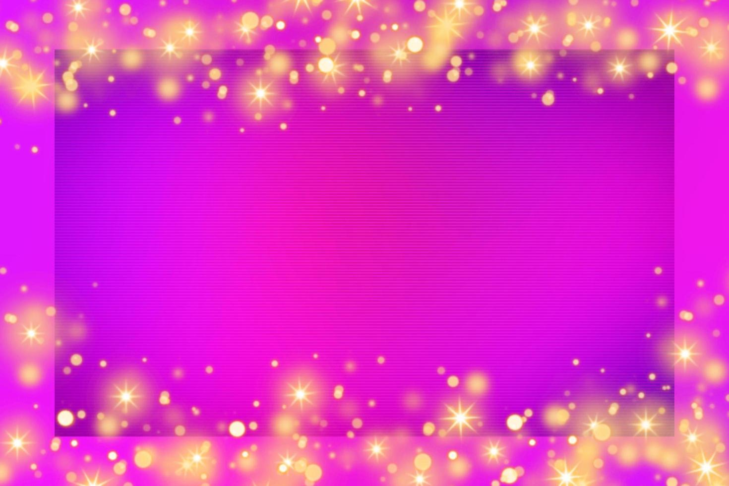 Colorful gradient background with colorful frame and bokeh or orange glitter light decoration. Colorful card design background. Colorful decorative background. photo