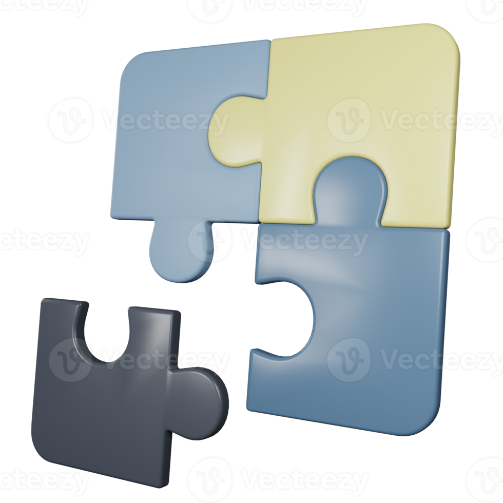 3D Puzzle Pieces png