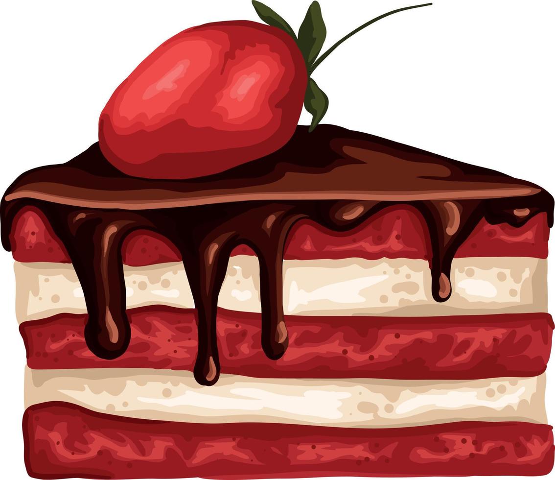 Watercolor Cakes Clipart Dessert Logo Birthday Card Celebrat vector