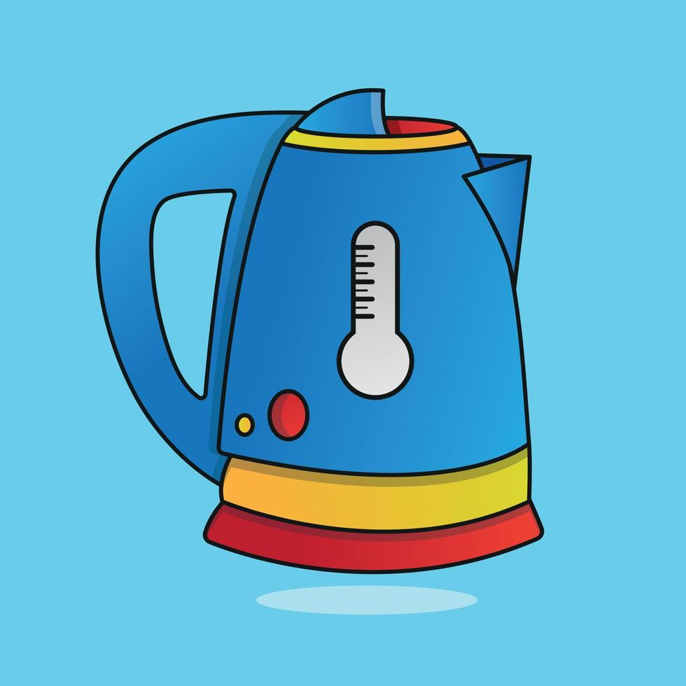 Illustration of Electric Kettle vector