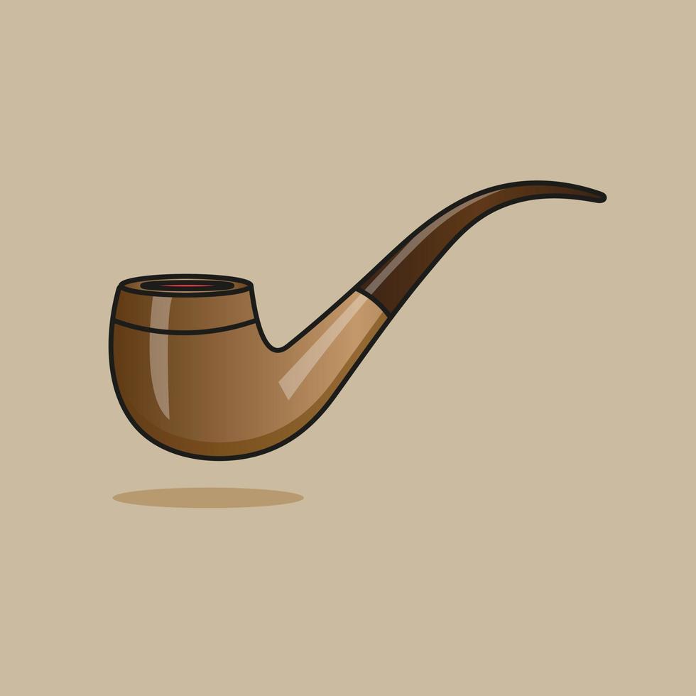 Illustration of Smoking Pipe vector