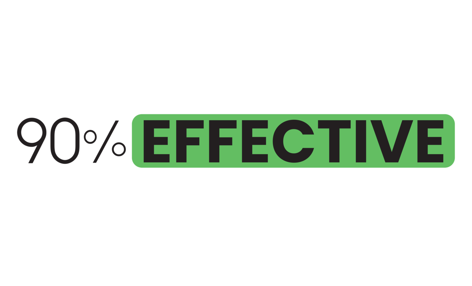 Effective percentage sign label on transparent background. png