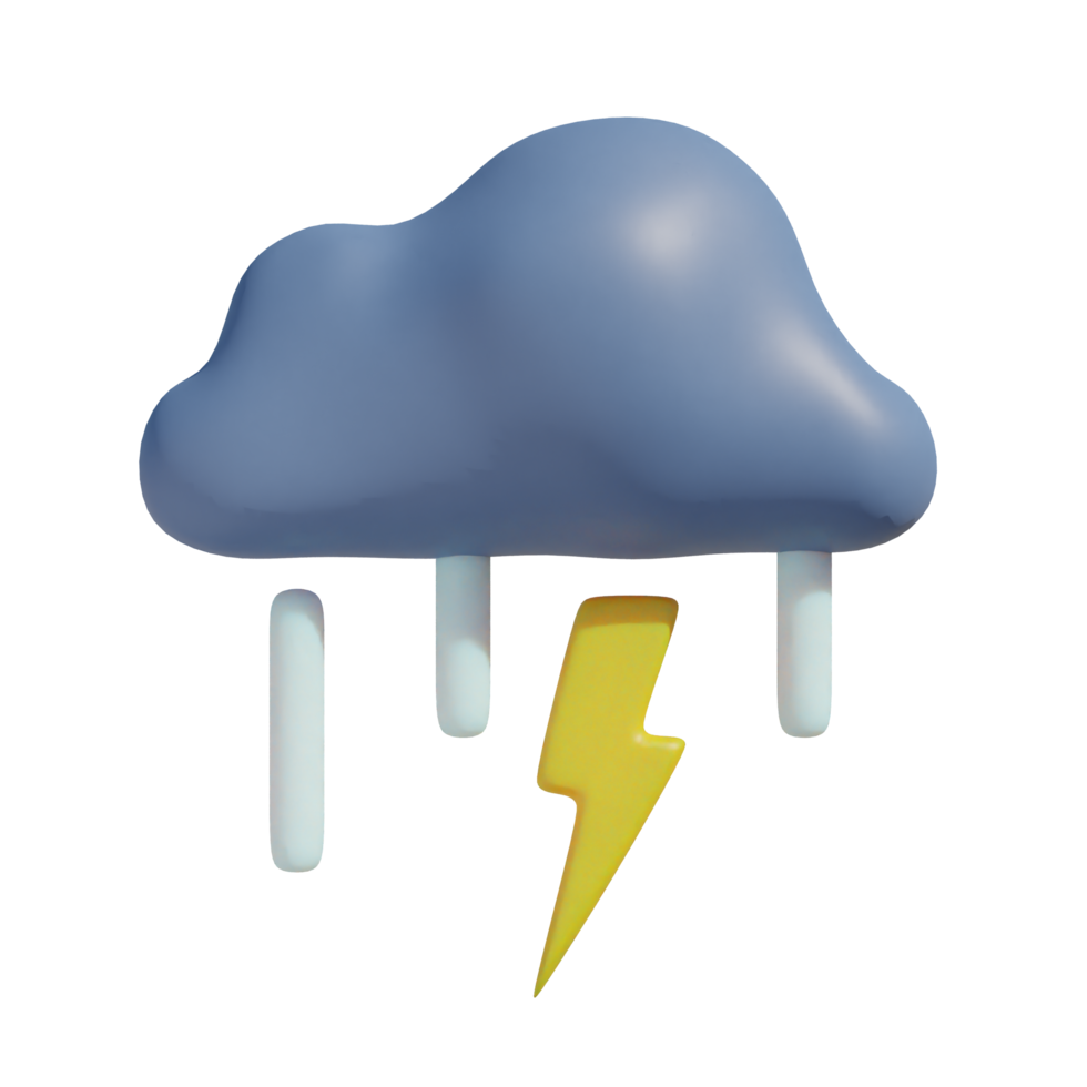 Gewitter auf transparentem Hintergrund png